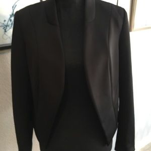 Satin Thalia Sodi Cropped Blazer